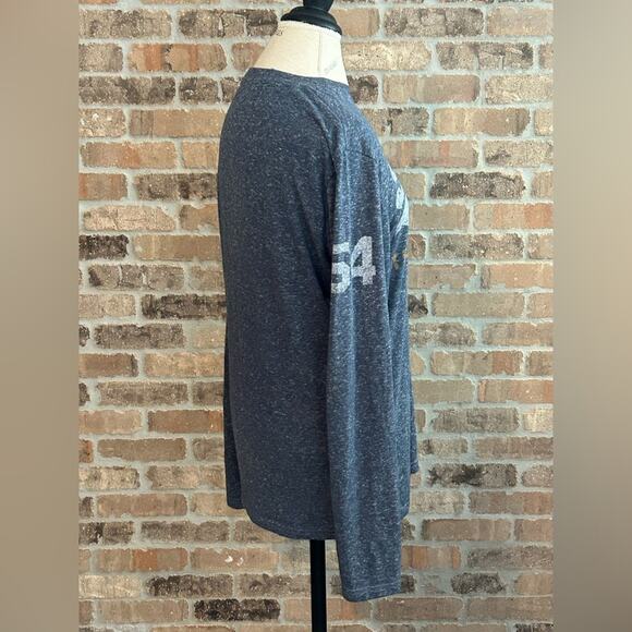 Superdry Sweater Mens Large Gray Logo Crewneck fall winter layering lightweight - Picture 5 of 10